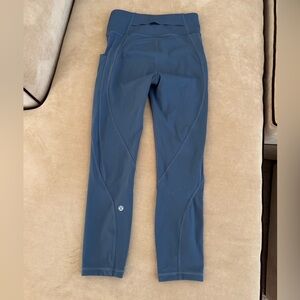 Lululemon time to sweat crop 23” ink blue